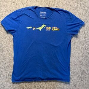 Jurassic Park Blue Graphic T-Shirt  Lootwear Exclusive  Size XL
